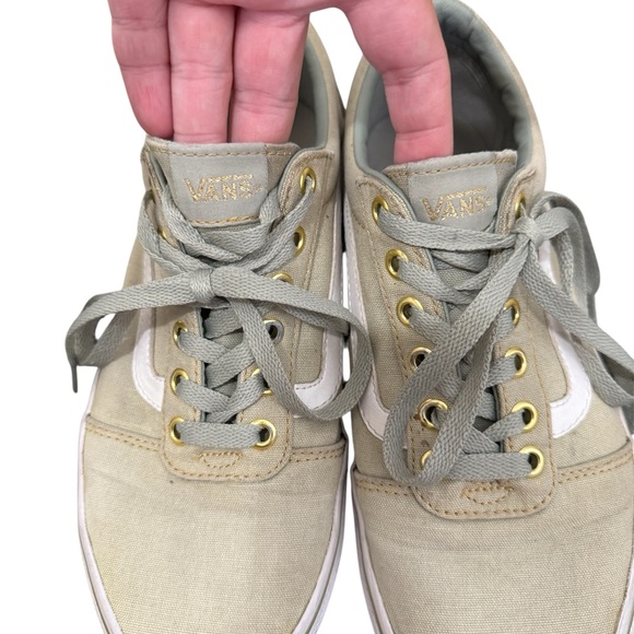 Light Green Vans with gold lettering - Picture 4 of 5